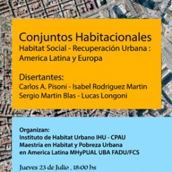 IHU | SEMINARIO Conjuntos habitacionales. Hábitat social, recuperación urbana: América Latina y Europa