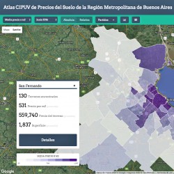 Atlas de precios de terrenos del Área Metropolitana de Buenos Aires UTDT