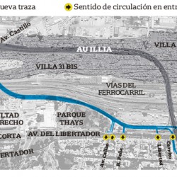 La costosa modificación de la Autopista Illia