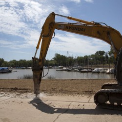 Empezaron las obras para convertir en parque público al puerto de San Isidro