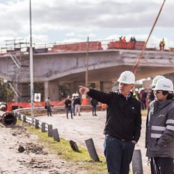 Avanza la obra del Puente Lacarra en Lanús Oeste