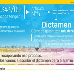 Un dictamen para que los vecinos puedan instalarse definitivamente en el Barrio 31