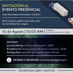 Evento Foro Movilidad y Logística. Articulación publico-privada para la movilidad de cargas