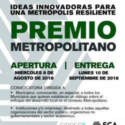 Premio Metropolitano “Ideas Innovadoras para una Metrópolis Resiliente”