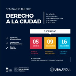 Seminario CHI | Derecho a la Ciudad | Centro Hábitat Inclusivo