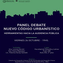 PANEL DEBATE NUEVO CÓDIGO URBANÍSTICO - Herramientas hacia la audiencia pública