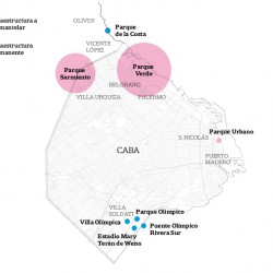 Edificios, cámaras de seguridad y hasta un puente, el legado de las olimpíadas