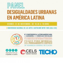 Panel Desigualdades urbanas en América Latina