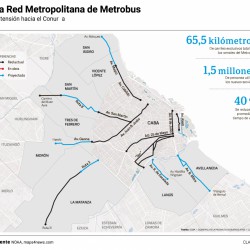 Tras los reclamos, construyen el tramo faltante del Metrobus de la grieta