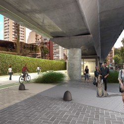 Belgrano: habrá un nuevo espacio verde bajo el viaducto del tren Mitre, cerca de Barrancas